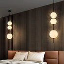 GobekUsa LED White Glass Ball Pendant Lamp for Home Decor.