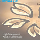GobekUsa Geometric Acrylic LED Ceiling Chandelier for Modern Nordic Decor