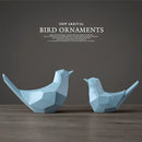 GobekUsa Couple Birds Resin Figurines for Home Decor and Tabletop Ornaments