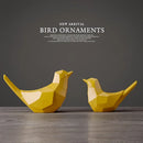 GobekUsa Couple Birds Resin Figurines for Home Decor and Tabletop Ornaments