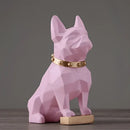 GobekUsa Dog Statue Resin Decor Modern Art Animal Sculpture Figurine Garden Home Ornaments