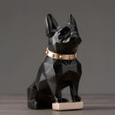 GobekUsa Dog Statue Resin Decor Modern Art Animal Sculpture Figurine Garden Home Ornaments