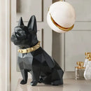 GobekUsa Dog Statue Resin Decor Modern Art Animal Sculpture Figurine Garden Home Ornaments