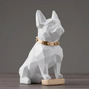 GobekUsa Dog Statue Resin Decor Modern Art Animal Sculpture Figurine Garden Home Ornaments