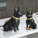 GobekUsa Dog Statue Resin Decor Modern Art Animal Sculpture Figurine Garden Home Ornaments