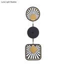 GobekUsa Modern Black Metal LED Wall Sconce for Living Room - Contemporary Sector Design