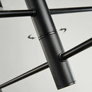GobekUsa Black Gold White LED Chandelier: Stylish Nordic Loft Lamp for Livingroom & Bedroom