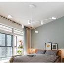 GobekUsa Black Gold White LED Chandelier: Stylish Nordic Loft Lamp for Livingroom & Bedroom