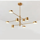 GobekUsa Black Gold White LED Chandelier: Stylish Nordic Loft Lamp for Livingroom & Bedroom