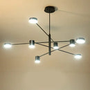 GobekUsa Black Gold White LED Chandelier: Stylish Nordic Loft Lamp for Livingroom & Bedroom