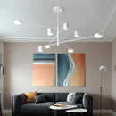 GobekUsa Black Gold White LED Chandelier: Stylish Nordic Loft Lamp for Livingroom & Bedroom