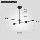 GobekUsa Black Gold White LED Chandelier: Stylish Nordic Loft Lamp for Livingroom & Bedroom