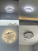 GobekUsa Geometric LED Ceiling Lamp_Nordic Minimalist Design for Modern Bedroom
