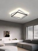 GobekUsa Geometric LED Ceiling Lamp_Nordic Minimalist Design for Modern Bedroom