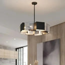 GobekUsa Black Metal Loft LED Chandelier: Modern Indoor Pendant Lamp Fixture Home Lighting