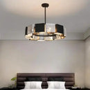 GobekUsa Black Metal Loft LED Chandelier: Modern Indoor Pendant Lamp Fixture Home Lighting