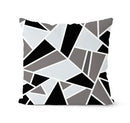 Modern geometric black & white pillowcase set – living room cushion by Decorbites