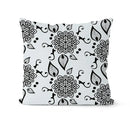 Modern geometric black & white pillowcase set – living room cushion by Decorbites
