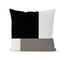 Modern geometric black & white pillowcase set – living room cushion by Decorbites