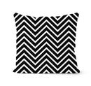 Modern geometric black & white pillowcase set – living room cushion by Decorbites