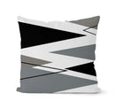 Modern geometric black & white pillowcase set – living room cushion by Decorbites