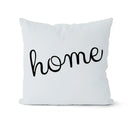 Modern geometric black & white pillowcase set – living room cushion by Decorbites