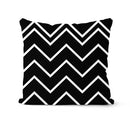 Modern geometric black & white pillowcase set – living room cushion by Decorbites