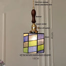 GobekUsa Blue Glass LED Pendant Light Fixture Modern Nordic Wire Hanging Lamp