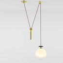 GobekUsa Glass Chandelier: Adjustable Shape, LED Decorative Lamps for Restaurant, Bedroom, Bar.