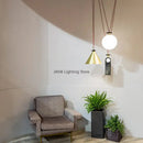 GobekUsa Glass Chandelier: Adjustable Shape, LED Decorative Lamps for Restaurant, Bedroom, Bar.