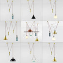 GobekUsa Glass Chandelier: Adjustable Shape, LED Decorative Lamps for Restaurant, Bedroom, Bar.