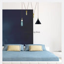 GobekUsa Glass Chandelier: Adjustable Shape, LED Decorative Lamps for Restaurant, Bedroom, Bar.
