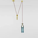 GobekUsa Glass Chandelier: Adjustable Shape, LED Decorative Lamps for Restaurant, Bedroom, Bar.