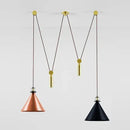 GobekUsa Glass Chandelier: Adjustable Shape, LED Decorative Lamps for Restaurant, Bedroom, Bar.