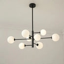GobekUsa Brass Chandelier: Nordic Glass Pendant Lights for Home, Living Room, Bedroom, Restaurant & Cafe