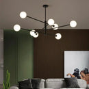 GobekUsa Brass Chandelier: Nordic Glass Pendant Lights for Home, Living Room, Bedroom, Restaurant & Cafe