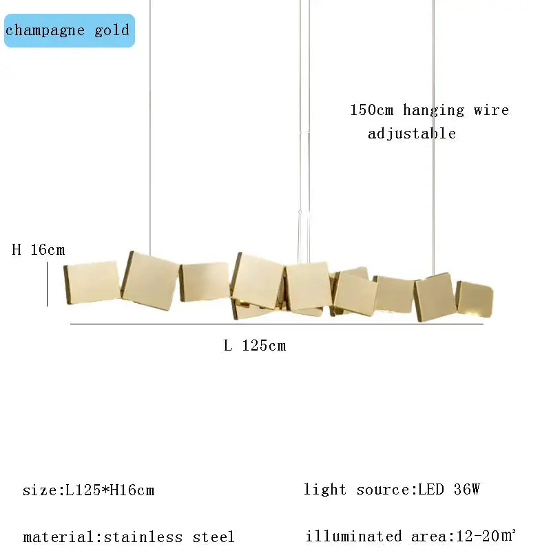 GobekUsa Box Shape Pendant Light for Dining Table Bar Kitchen Island Decor, photo 13 of 15