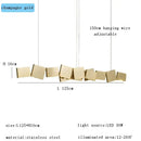 GobekUsa Box Shape Pendant Light for Dining Table Bar Kitchen Island Decor