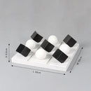 GobekUsa Geometric Chess Marble Ornament Set for Stylish Home Decor