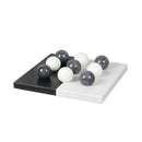 GobekUsa Geometric Chess Marble Ornament Set for Stylish Home Decor
