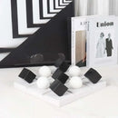 GobekUsa Geometric Chess Marble Ornament Set for Stylish Home Decor