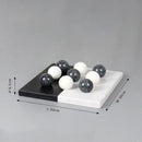 GobekUsa Geometric Chess Marble Ornament Set for Stylish Home Decor