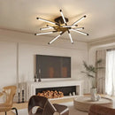 GobekUsa Dimmable LED Ceiling Chandelier, Modern Interior Lighting for Dining Room, Bedroom, Living Room