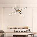 GobekUsa Dimmable LED Ceiling Chandelier, Modern Interior Lighting for Dining Room, Bedroom, Living Room