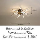 GobekUsa Dimmable LED Ceiling Chandelier, Modern Interior Lighting for Dining Room, Bedroom, Living Room