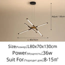 GobekUsa Dimmable LED Ceiling Chandelier, Modern Interior Lighting for Dining Room, Bedroom, Living Room