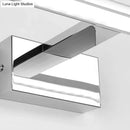 GobekUsa Modern Stainless Steel LED Vanity Light Fixture - Nickel Bathroom Lighting