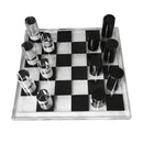 GobekUsa Geometric Crystal Chessboard: Transparent Chess Set Home Decor & Figurines