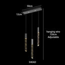 GobekUsa Crystal Chrome LED Chandelier: Luxury Duplex Stair Loft Pendant Light for Living Room