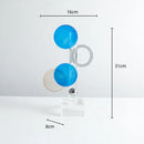 GobekUsa Geometric Crystal Circle Sculpture Ornaments Home Decor Figurines